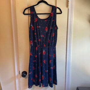 Poppy Print Summer Dress